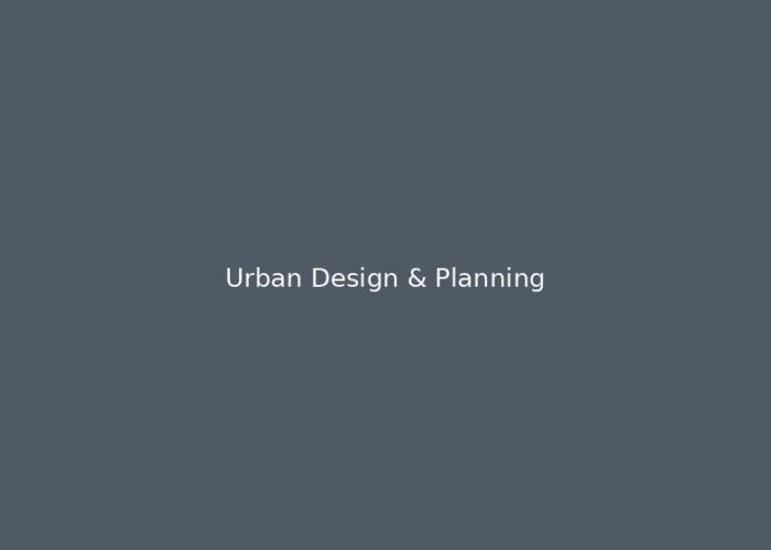 Urban Design & Planning